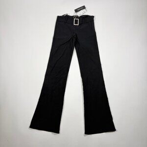 Streetwear City Girl Buckle Front Low Rise Pants